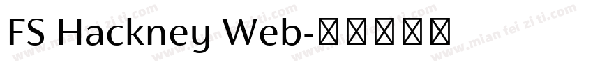 FS Hackney Web字体转换
